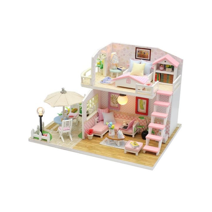 miniatura domečku Růžový dům
