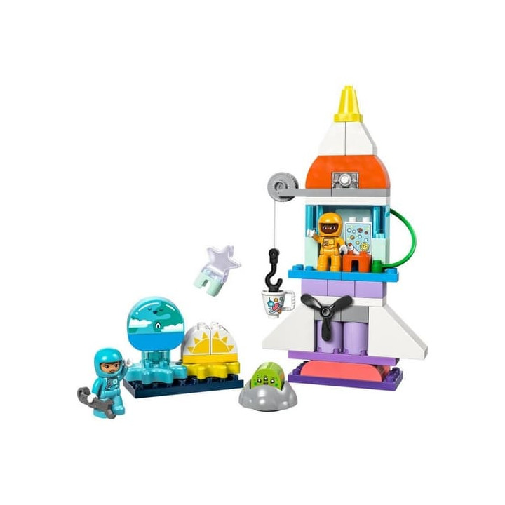 Lego DUPLO 10422 Vesmírné dobrodružství s raketoplánem 3 v 1