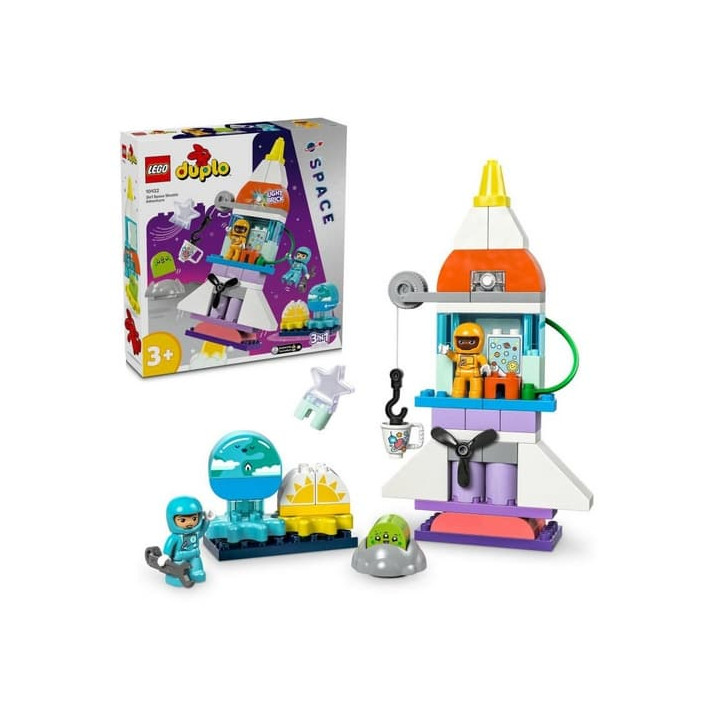 Lego DUPLO 10422 Vesmírné dobrodružství s raketoplánem 3 v 1