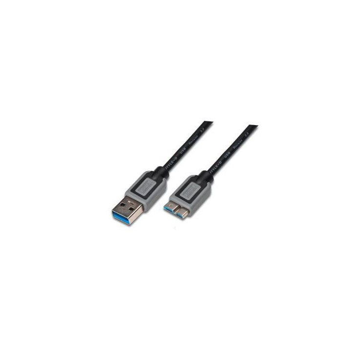 Kabel USB 3.0 A/Micro B 0,25 m černý
