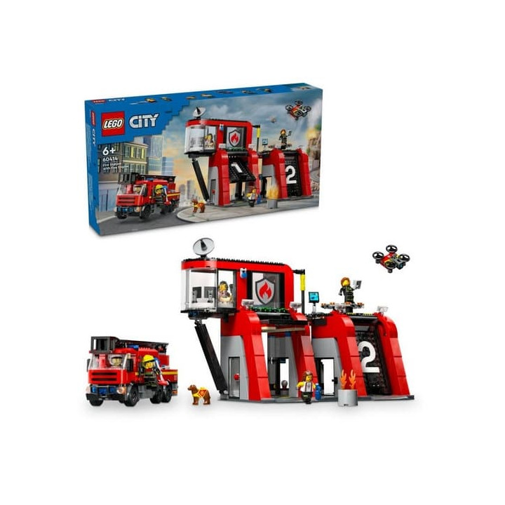 LEGO® City 60414 Hasičská stanice s hasičským vozem