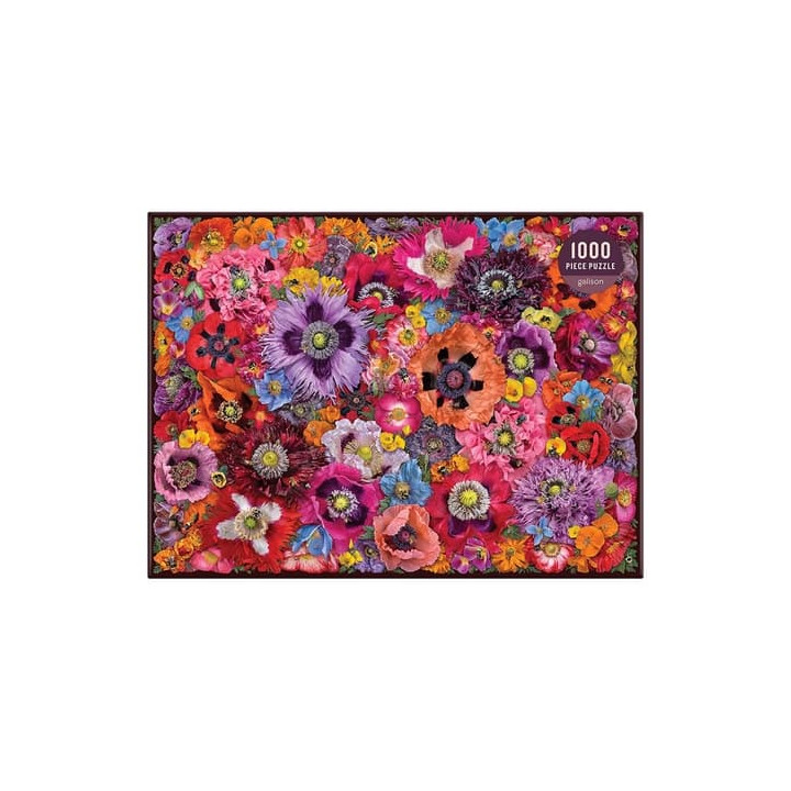 Galison Puzzle Včely mezi květy máku 1000 dílků