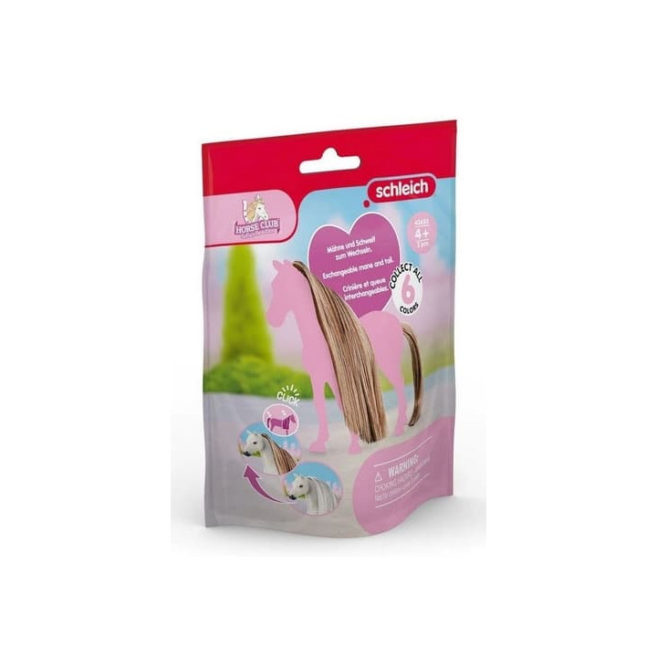 Schleich 42653 Hnědozlatavé doplňky na ocas a hřívu