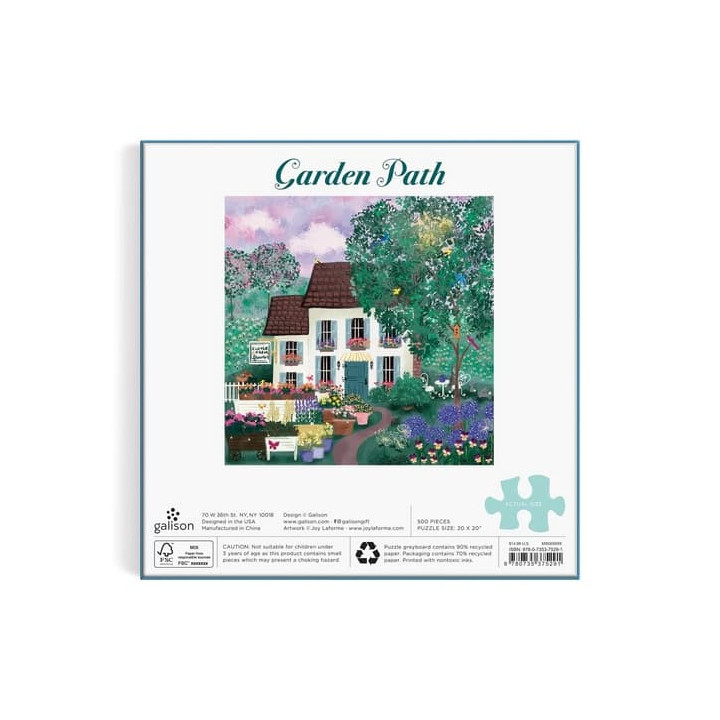 Galison Puzzle Zahradní cestička 500 dílků