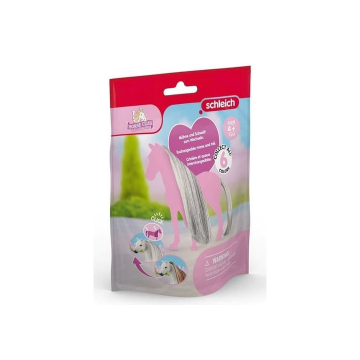 Schleich 42652 Šedé doplňky na ocas a hřívu