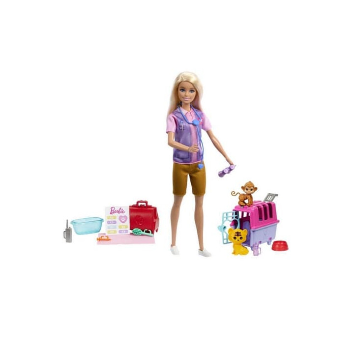 Barbie®PANENKA ZACHRAŇUJE ZVÍŘÁTKA - BLONDÝNKA