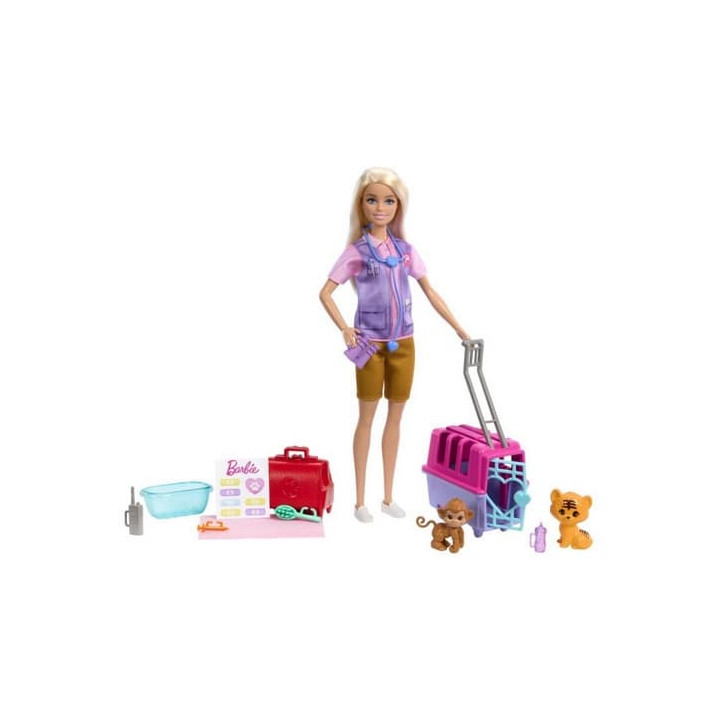 Barbie®PANENKA ZACHRAŇUJE ZVÍŘÁTKA - BLONDÝNKA