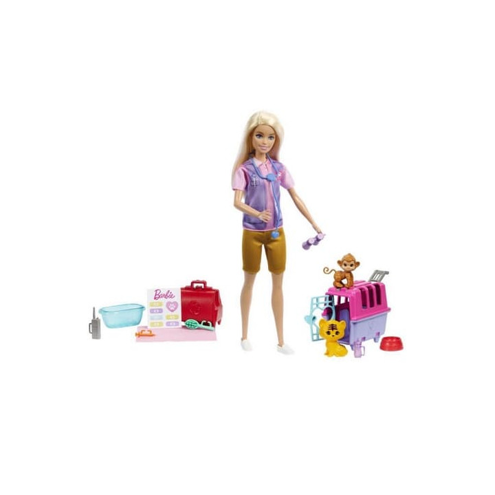 Barbie®PANENKA ZACHRAŇUJE ZVÍŘÁTKA - BLONDÝNKA