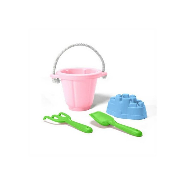 Green Toys Růžový set na písek