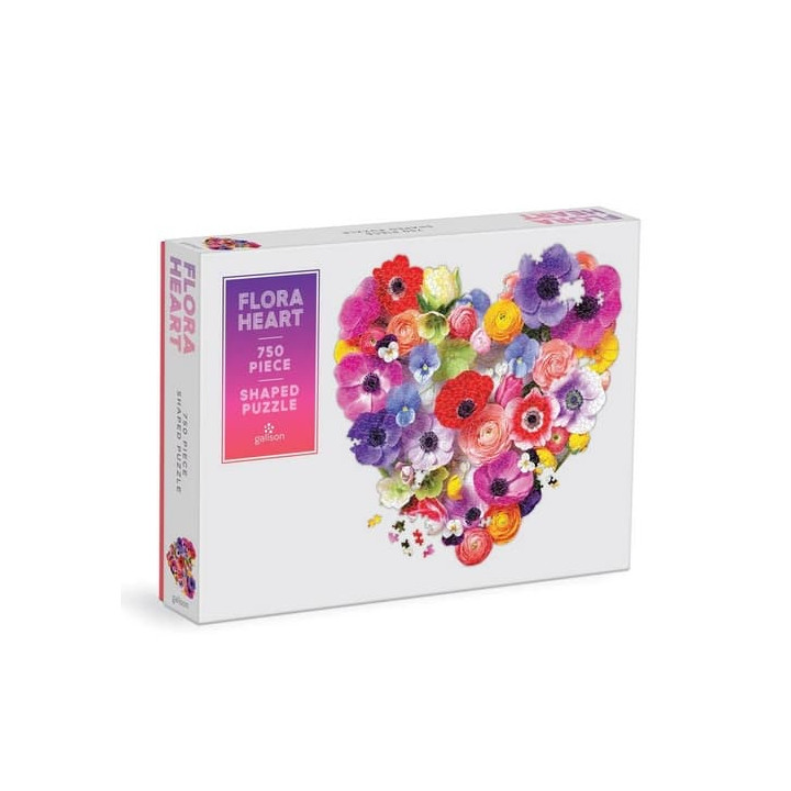Galison Puzzle Květinové srdce 750 dílků