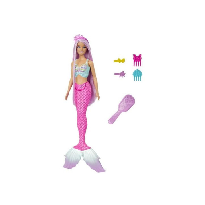 Barbie® POHÁDKOVÁ PANENKA S DLOUHÝMI VLASY - MOŘSKÁ PANNA