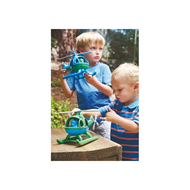 Green Toys Vrtulník zelený