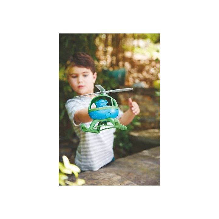 Green Toys Vrtulník zelený