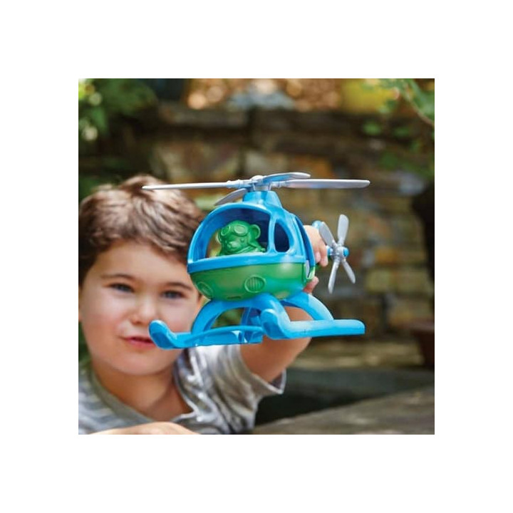 Green Toys Vrtulník modrý