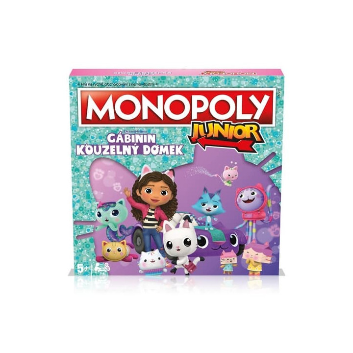 Společenská hra Monopoly Junior Gábinčin kouzelný domeček