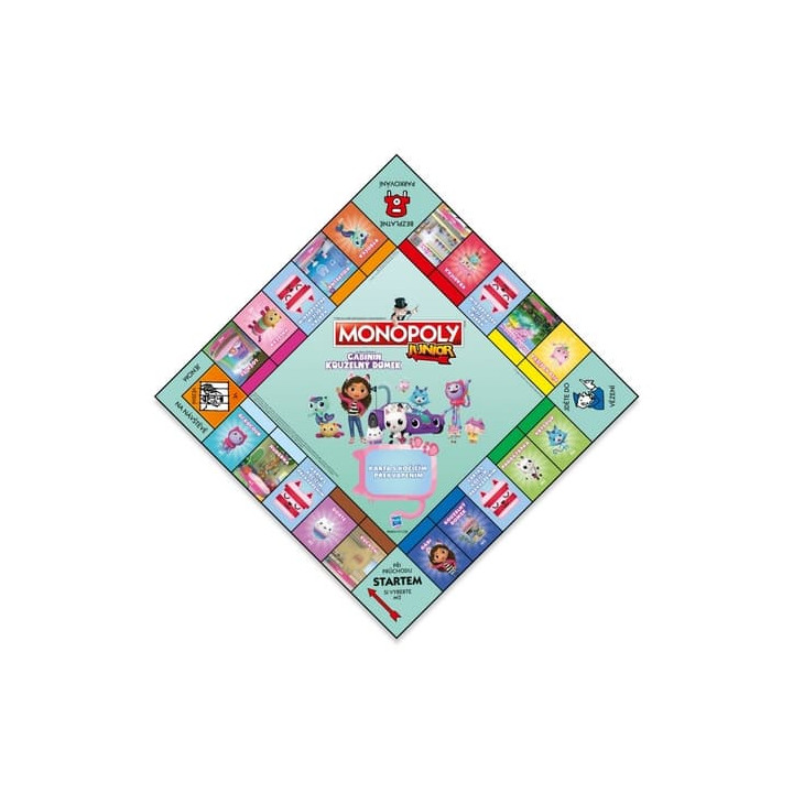 Společenská hra Monopoly Junior Gábinčin kouzelný domeček