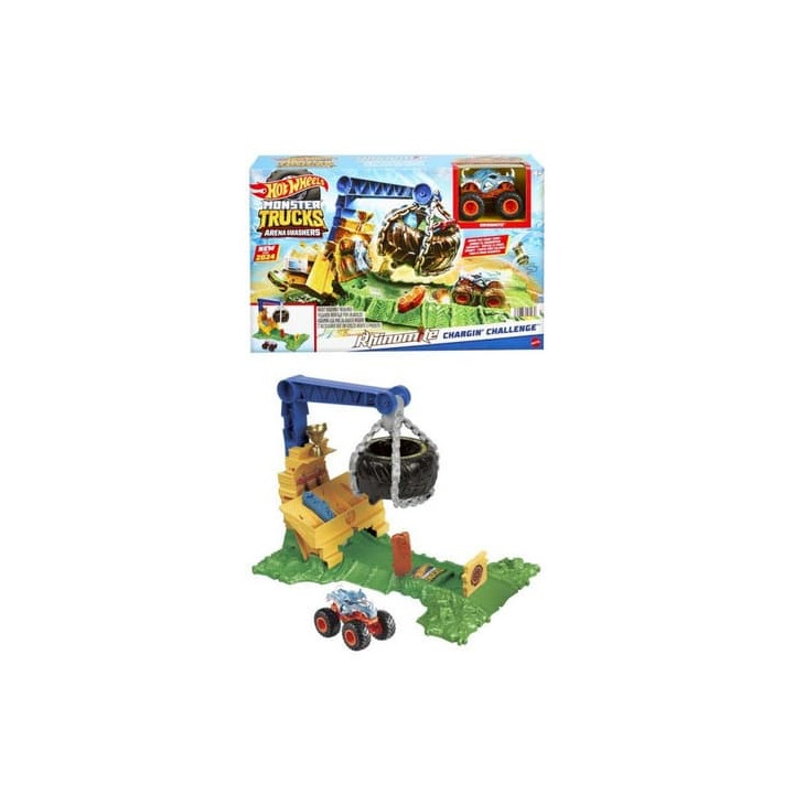 Hot Wheels: MONSTER TRUCKS ARÉNA - VÝZVA PRO RHINOMITA HERNÍ SET