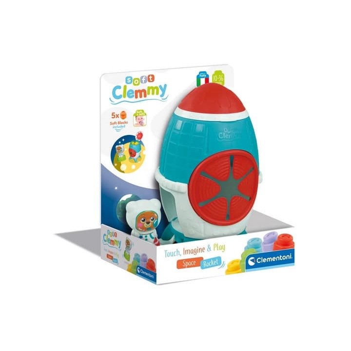 Clemmy baby - senzorická raketa s kostičkami