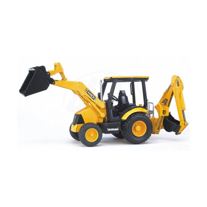 Bruder 2427 Traktor JCB MIDI s čelním nakladačem a bagrem