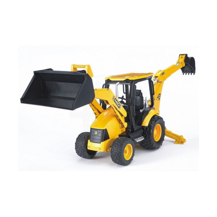 Bruder 2427 Traktor JCB MIDI s čelním nakladačem a bagrem