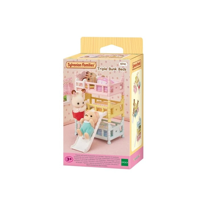 Sylvanian Families - Třípatrová postel se skluzavkou