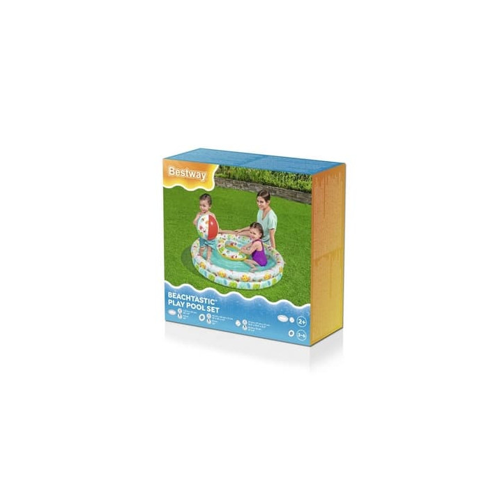 Nafukovací set Bestway - bazén 112cm, plavací kruh 51cm, míč 41x15cm