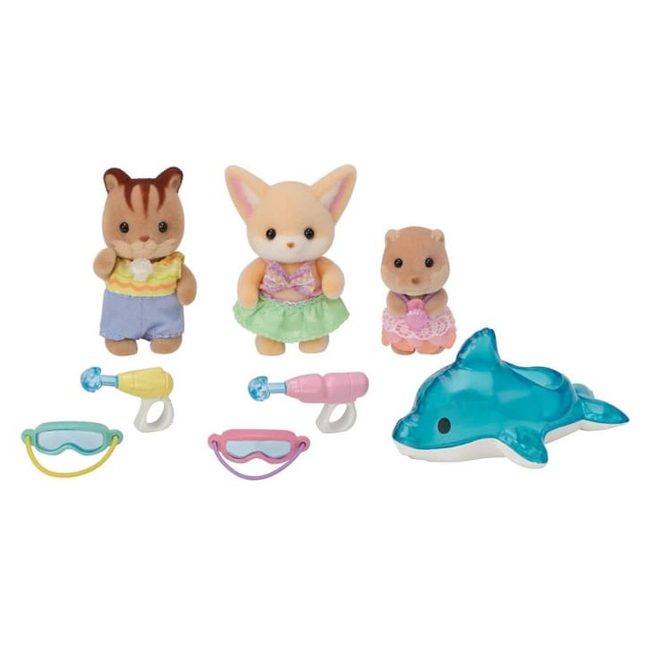 Sylvanian Families Zábava u bazénu Baby Trio