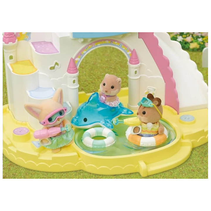 Sylvanian Families Zábava u bazénu Baby Trio