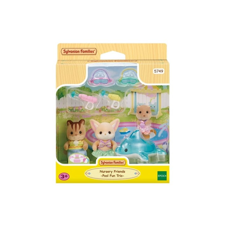 Sylvanian Families Zábava u bazénu Baby Trio