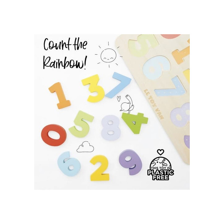 Le Toy Van Petilou Vkládací puzzle s čísly