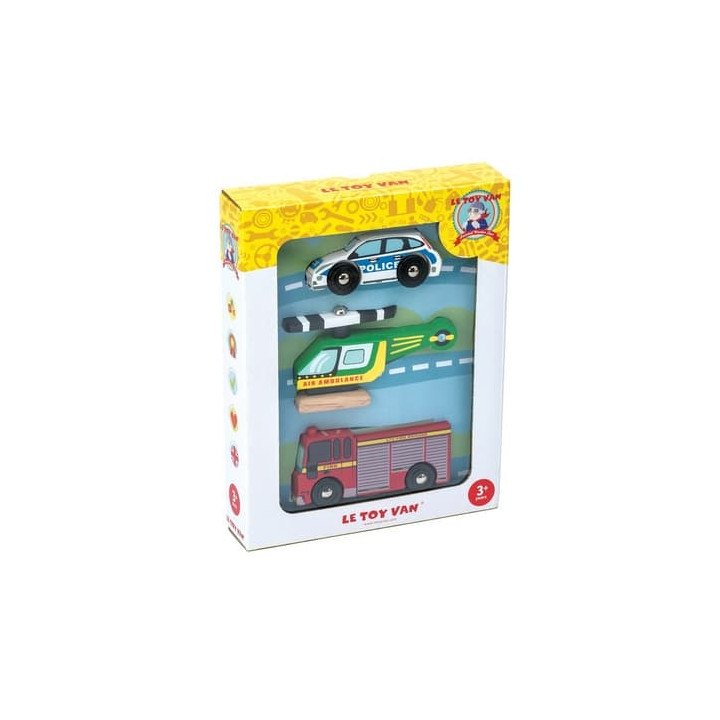 Le Toy Van Set autíček Záchranáři