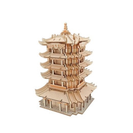 Woodcraft Dřevěné 3D puzzle Yellow Crane Tower