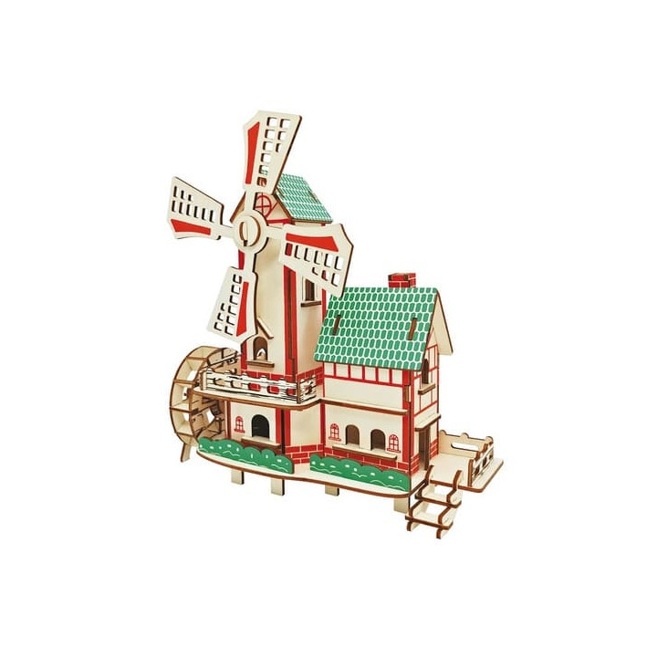 Woodcraft Dřevěné 3D puzzle Větrný mlýn