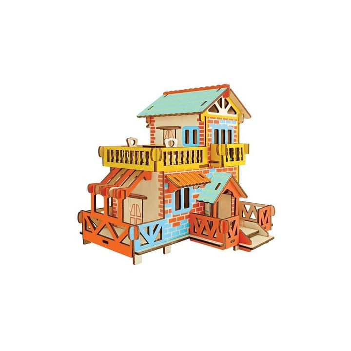 Woodcraft Dřevěné 3D puzzle Venkovská chata