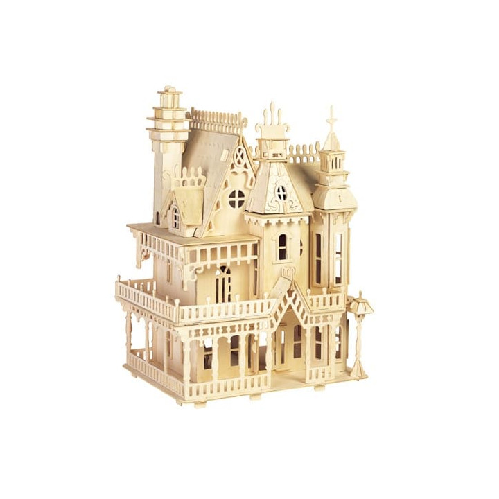 Woodcraft Dřevěné 3D puzzle vila