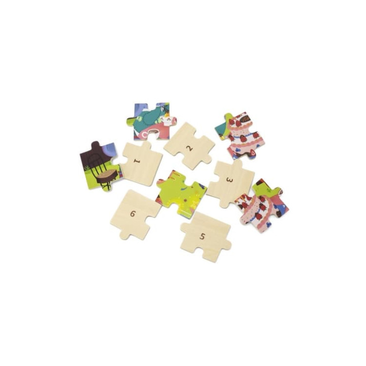 Dřevěné puzzle 24 dílků-narozeniny
