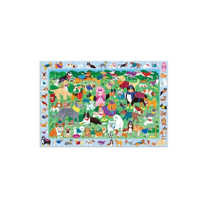 Mudpuppy Puzzle skládej a hledej "Psí den" 64 dílů