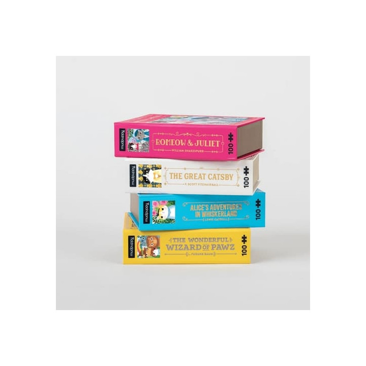 Mudpuppy Puzzle Romeow & Juliet Bookish Cats 100 dílků