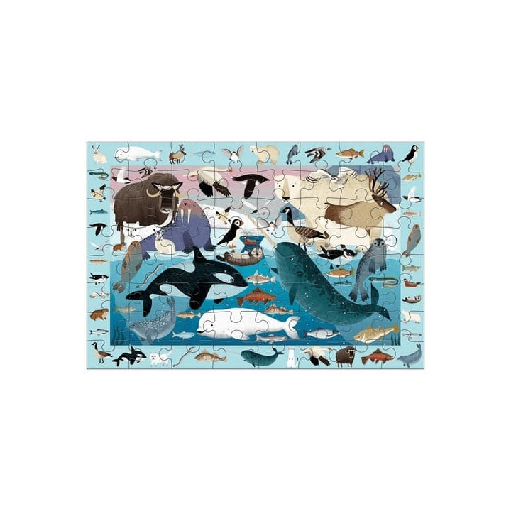 Mudpuppy Puzzle skládej a hledej Život v Arktidě 64 dílů
