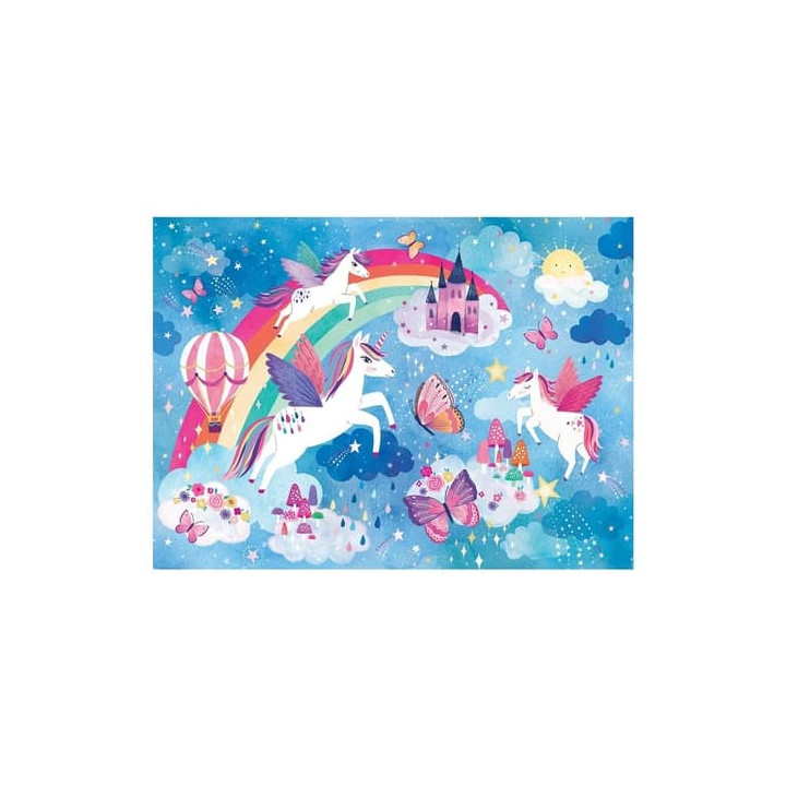 Mudpuppy Puzzle Sny jednorožců s vůní 60 dílků