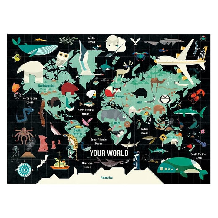 Mudpuppy Puzzle Váš svět 1000 dílků