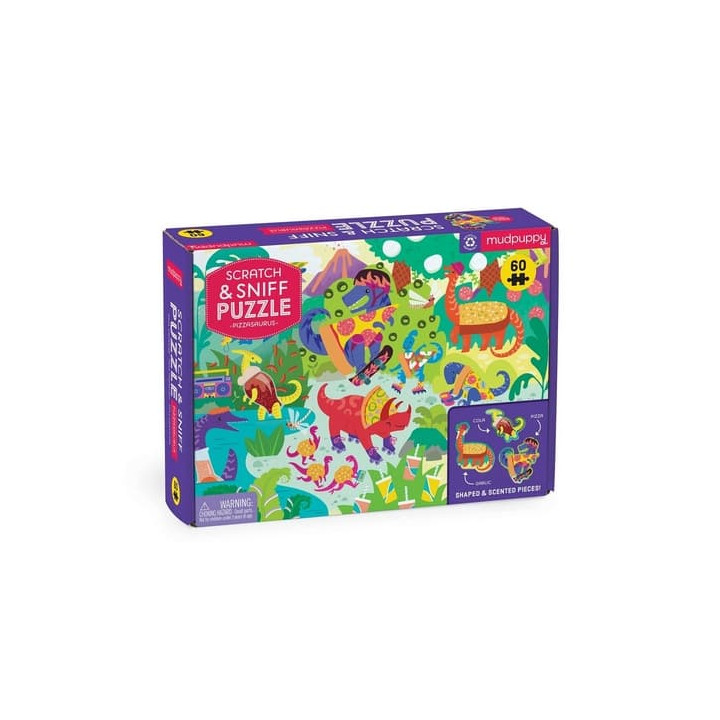 Mudpuppy Puzzle Pizzasaurus 60dílné s vůní