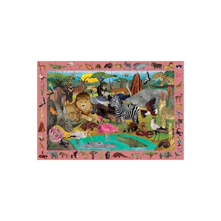 Mudpuppy Puzzle skládej a hledej Safari 64 dílů