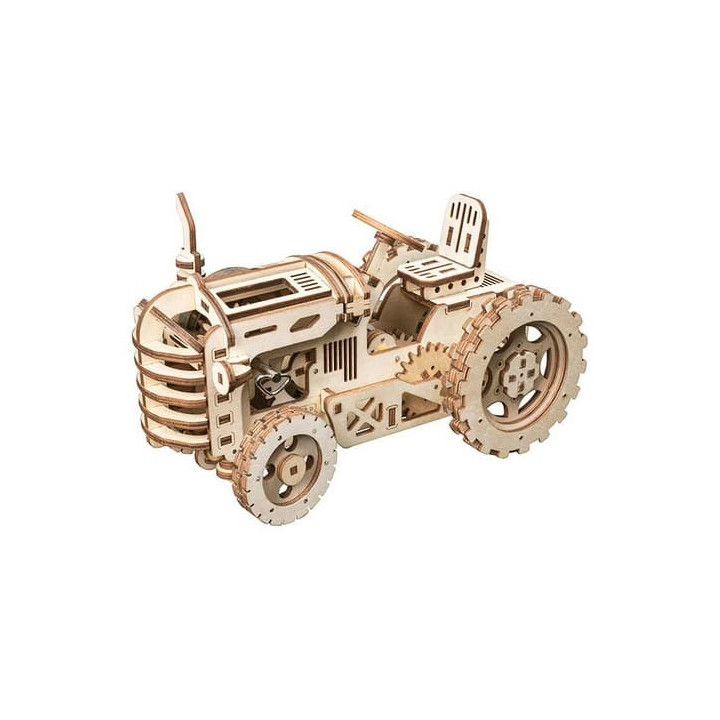 RoboTime 3D dřevěné mechanické puzzle Traktor