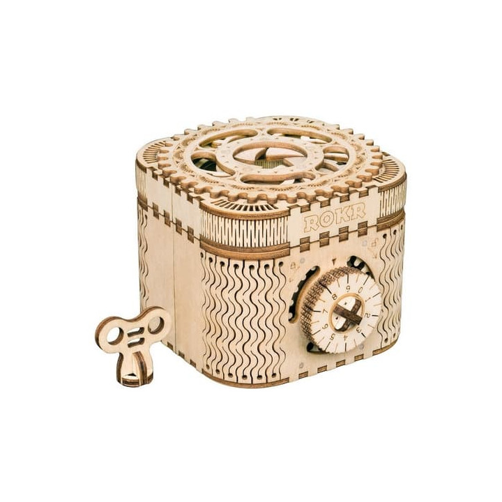 RoboTime 3D dřevěné mechanické puzzle Šperkovnice