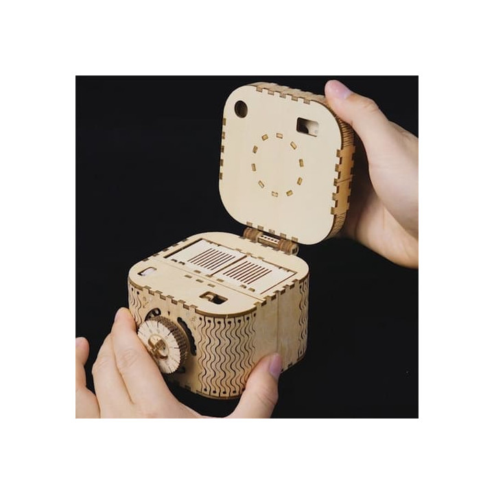 RoboTime 3D dřevěné mechanické puzzle Šperkovnice