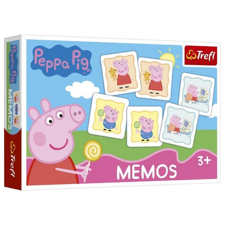 Pexeso papírové Prasátko Peppa/Peppa Pig společenská hra 30 kusů v krabici 21x14x4cm