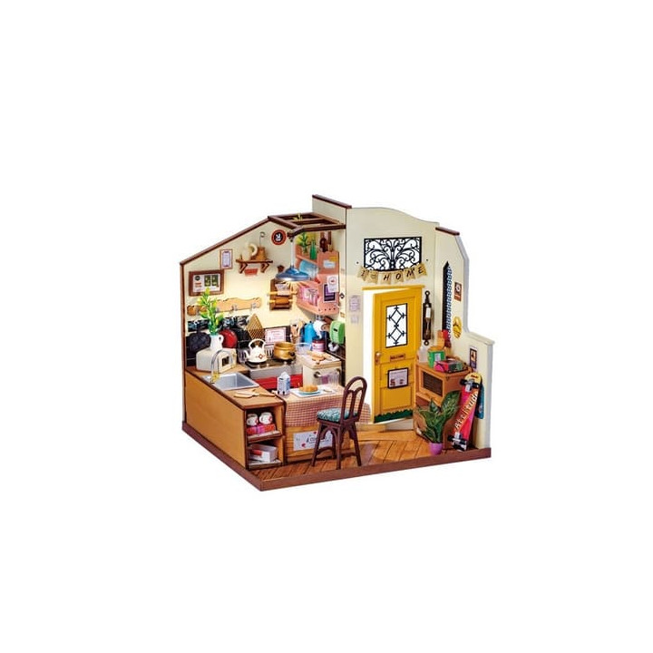 RoboTime 3D Dřevěné puzzle Útulná kuchyně