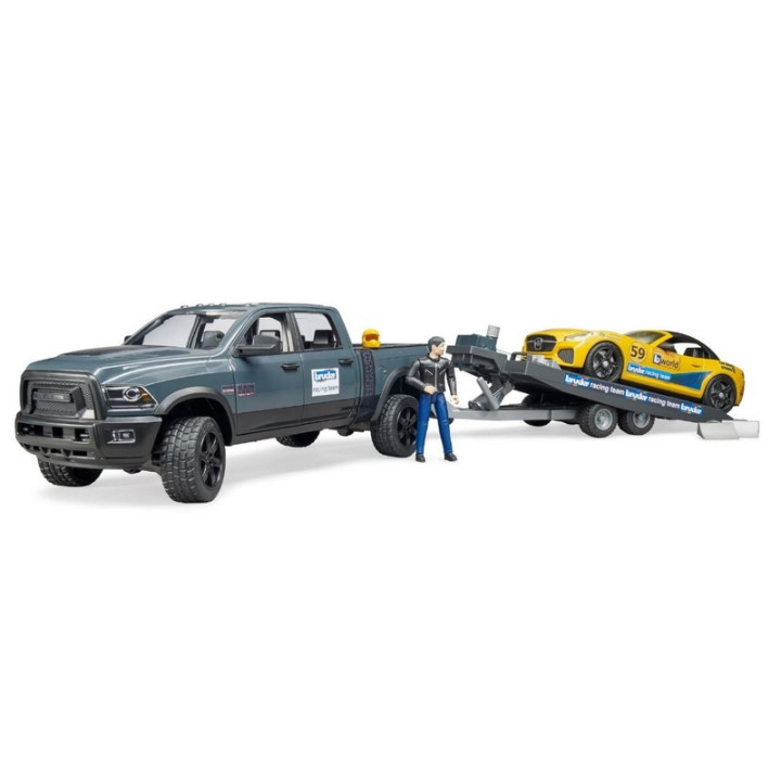 Bruder 2504 Terénní auto RAM se závoďákem a figurkou