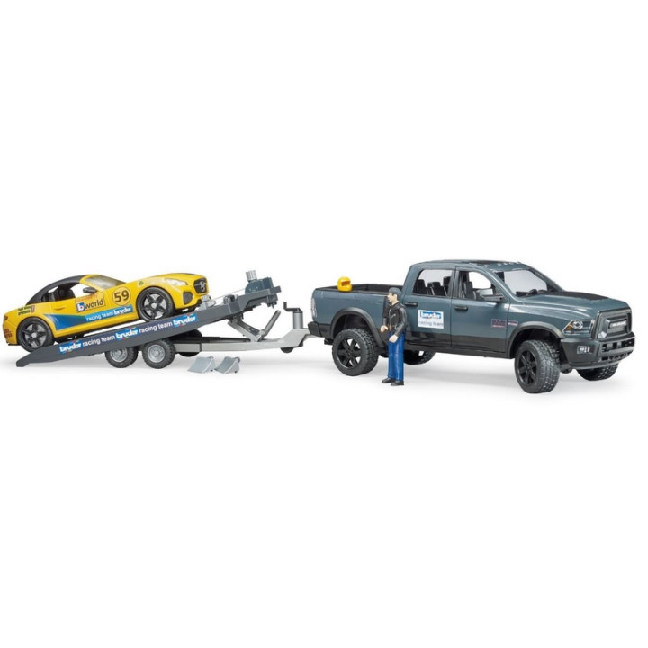 Bruder 2504 Terénní auto RAM se závoďákem a figurkou